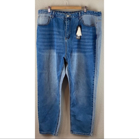 NWT Nasty Gal Two Sides To Every Story Jeans - Picture 2 of 11